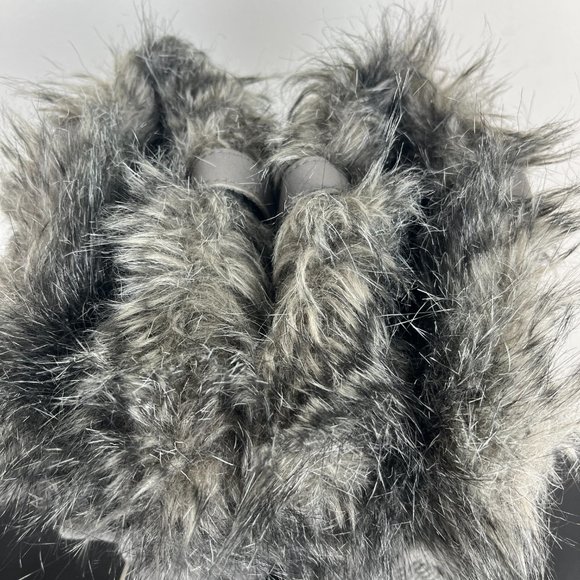 SOREL Joan Of Arctic Insulated Gray Faux Fur Snow Winter Boots Women’s Size US 8 - Picture 6 of 7